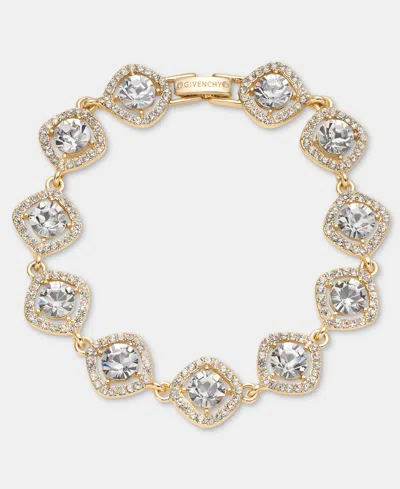 Givenchy Crystal Statement Flex Bracelet In Gold