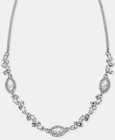 Givenchy Crystal Statement Necklace, 16" + 3" Extender In White