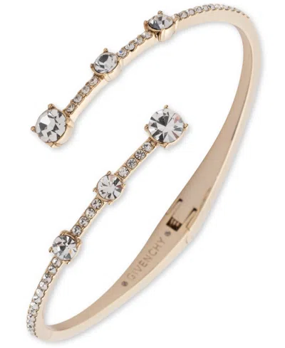 Givenchy Crystal Stone Gold-tone Bangle Bracelet