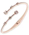 Givenchy Crystal Stone Gold-tone Bangle Bracelet In Pink
