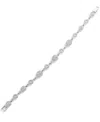 Givenchy Crystal Stone Gold-tone Flex Bracelet In Silver