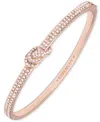 Givenchy Crystal Stone Silver-tone Bangle Bracelet In Neutral