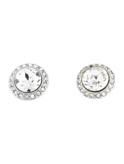 Pre-owned Givenchy Crystal Stud Earrings In Multi