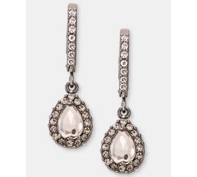 Givenchy Crystal Teardrop Earrings In Brown
