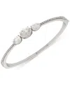 Givenchy Crystal Thin Bangle Bracelet In White