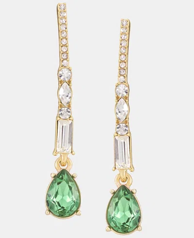 Givenchy Crystal Threader Earrings In Gold