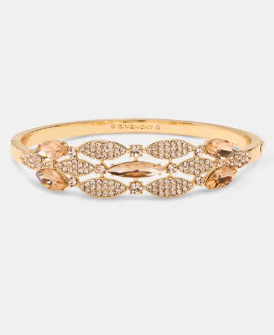 Givenchy Crystal Triple-row Bangle Bracelet In Dark Pink