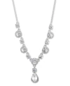 Givenchy Crystal Y-neck Necklace In Silver