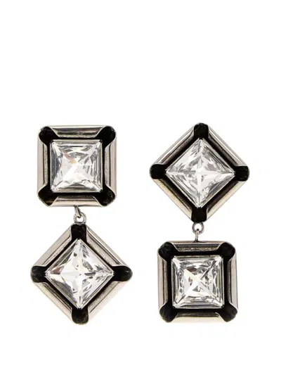 Givenchy Crystal-embellished Drop Earrings In Gold