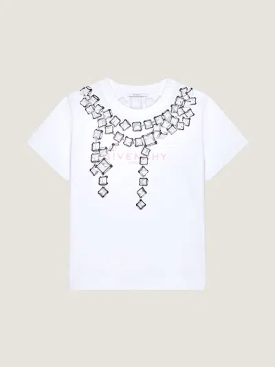 Givenchy Crystal-embellished Graphic T-shirt In White