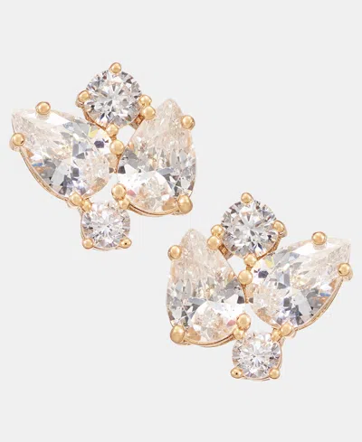 Givenchy Cubic Zirconia Cluster Stud Earrings In Gold