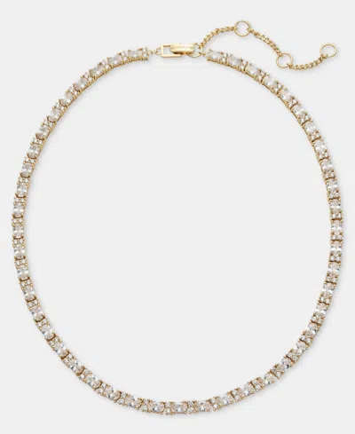 Givenchy Cubic Zirconia Collar Necklace, 16" + 3" Extender In Gold