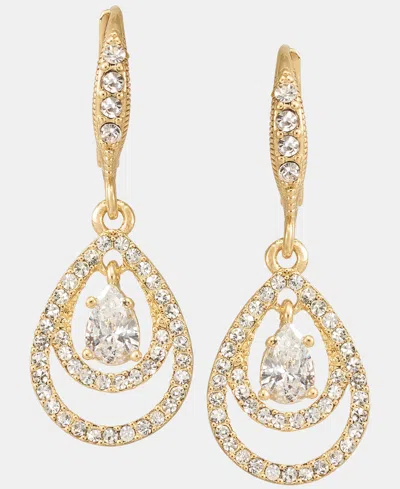 Givenchy Cubic Zirconia Orbital Drop Earrings In Gold