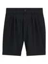 Givenchy Cuffed Pleated Shorts In Blue