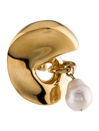 Pre-owned Givenchy Cultured Pearl Cocktail Ring In Multi