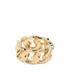 Givenchy Curb Chain Ring In Yellow