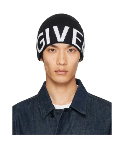 Givenchy Curled Beanie In Black