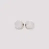 Givenchy Spherical Curve Stud Earrings In Silvery