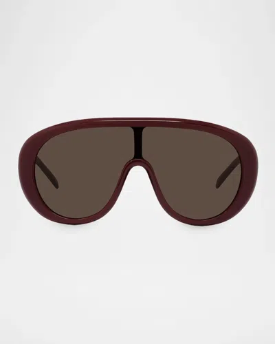 Givenchy Curve Mask Sunglasses In Shiny Bord
