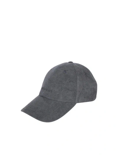Givenchy Men's Embroidered Logo Baseball Cap In Grey