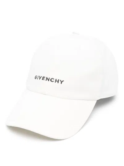 Givenchy Baseballkappe Mit Logo-stickerei In White