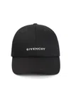 Givenchy Round Visor Cap With Embroidered Logo In Black