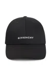 Givenchy Logo Embroidered Baseball Cap In Black