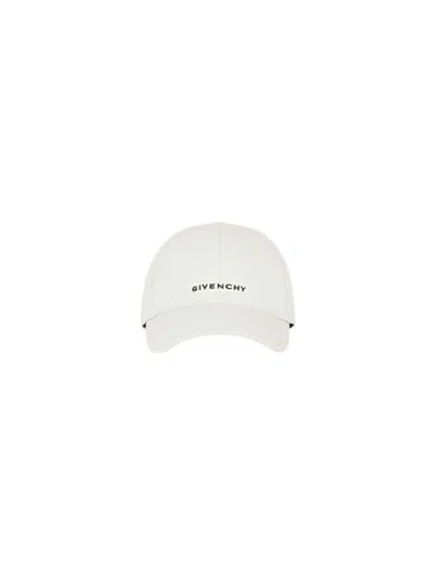 Givenchy Curved Cap Logo In White