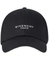 Givenchy Curved Cap Paris Accessories In Black