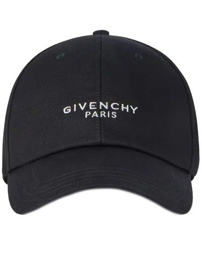 Givenchy Curved Cap Paris Accessories In Black