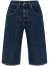 Givenchy Denim Bermuda Short In Blue