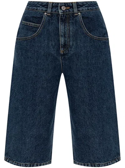 GIVENCHY `CURVED SIDE` DENIM SHORTS