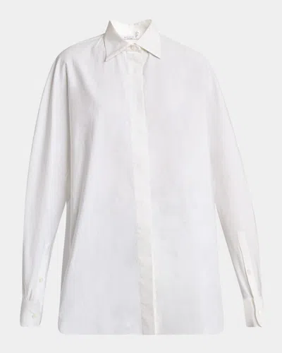 GIVENCHY CURVED SLEEVE BUTTON-DOWN COCOON SHIRT