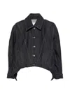 Givenchy Curved-hem Denim Jacket In Blue