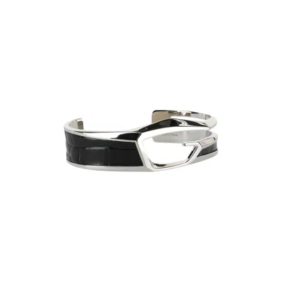 Pre-owned Givenchy Cut Bracelet 'black/silver' | Men's Size Onesize