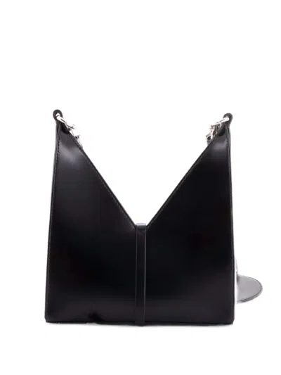 Pre-owned Givenchy Cut Out Bag Leather Mini Crossbody Bag In Black