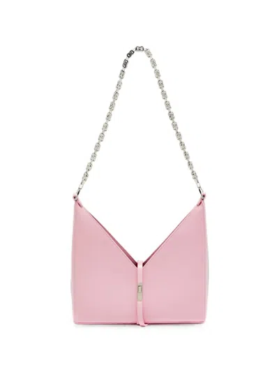 Pre-owned Givenchy Cut Out Chain Shoulder Bag In Pink