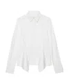 Givenchy Cotton Poplin Shirt With Insert In White