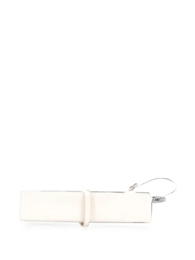 Pre-owned Givenchy Cut Out Shoulder Bag Leather Small Hobo Bag In White