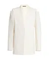 Givenchy Cut-out Single-breasted Blazer In Neutral