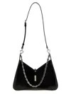 GIVENCHY CUT OUT ZIPPED SHOULDER BAGS BLACK