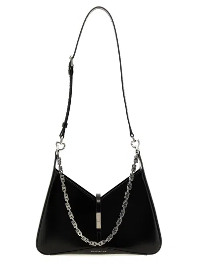 Givenchy Small Cut Out Bag In Glossy Black Leather With Chain