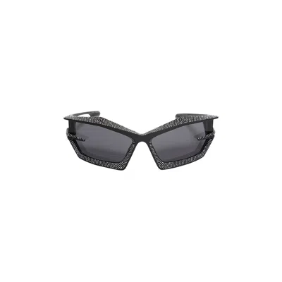 Pre-owned Givenchy Cut Strass Sunglasses 'matte Black/smoke' | Men's Size Onesize