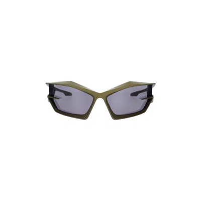 Pre-owned Givenchy Cut Sunglasses 'matte Dark Green/smoke'