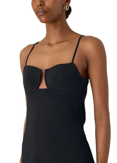 Givenchy Cutaway Mini Dress In Black
