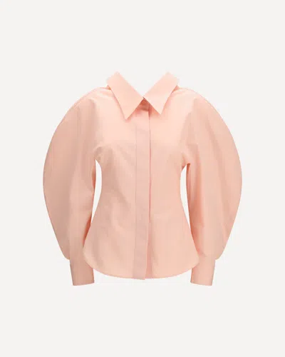 Givenchy Cut-out Cotton Poplin Shirt In Pink