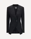 Givenchy Cut-out Double-breasted Blazer In Black