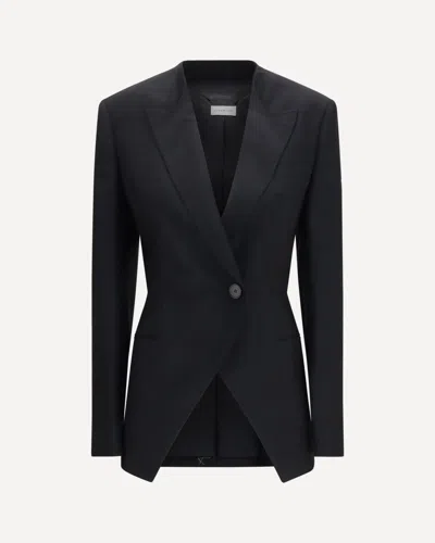 Givenchy Cut-out Double-breasted Blazer In Black