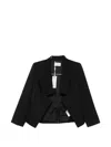 Givenchy Cut-out Lapel Blazer In Black