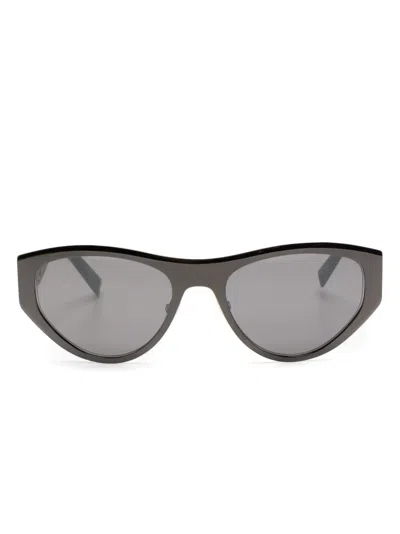 Givenchy Cutout-logo Cat-eye Sunglasses In Black